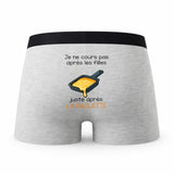 Caleçon Raclette - Humour Boxer Gris Idée Cadeau