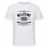 Maillot de Sport Homme 1950 Millesime Grand Cru Ministere Magie - T-Shirt Respirant Polyester Manches Courtes - Cadeau Sportif Anniversaire Noël Fête des Pères