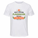 Maillot de Sport Homme Meilleur Plaisancier Super Pouvoir Cadeau Anniversaire Noël Fête des Pères T-Shirt Respirant Polyester