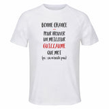 Maillot de Sport Homme pour Guillaume Ca n'existe Pas Homme - T-Shirt Respirant Polyester Manches Courtes - Cadeau Sportif Anniversaire Noël Fête des Pères