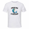 Maillot de Sport Homme Kitesurf J'peux Pas - T-Shirt Respirant Polyester Manches Courtes - Cadeau Sportif Anniversaire Noël Fête des Pères