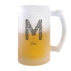 Verre à Bière Malo Lettre Littérature | Chope de Bière Pinte | Idée Cadeau Prénom Livre Lecture Anniversaire Papa Collègue Départ Retraite Noël