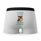 Caleçon Cet Ouvrier Le Plus Chouette - Humour Boxer Gris Idée Cadeau