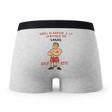 Caleçon Yanis Rien N'arrive à la Cheville - Humour Boxer Gris Idée Cadeau
