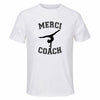 Maillot de Sport Homme pour Merci Athletisme Coach - T-Shirt Respirant Polyester Manches Courtes - Cadeau Sportif Anniversaire Noël Fête des Pères