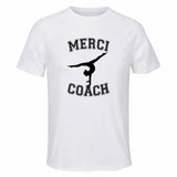 Maillot de Sport Homme pour Merci Athletisme Coach - T-Shirt Respirant Polyester Manches Courtes - Cadeau Sportif Anniversaire Noël Fête des Pères