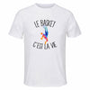 Maillot de Sport Homme Basket C'est La Vie - T-Shirt Respirant Polyester Manches Courtes - Cadeau Sportif Anniversaire Noël Fête des Pères