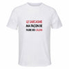 Maillot de Sport Homme Sarcasme Calin - T-Shirt Respirant Polyester Manches Courtes - Cadeau Sportif Anniversaire Noël Fête des Pères