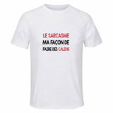 Maillot de Sport Homme Sarcasme Calin - T-Shirt Respirant Polyester Manches Courtes - Cadeau Sportif Anniversaire Noël Fête des Pères