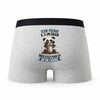 Caleçon Jean-Pierre Panda Grain - Humour Boxer Gris Idée Cadeau