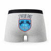 Caleçon Polo - Humour Boxer Gris Idée Cadeau Passion