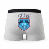 Caleçon Polo - Humour Boxer Gris Idée Cadeau Passion