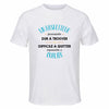 Maillot de Sport Homme pour Un Basketteur Formidable Blanc - T-Shirt Respirant Polyester Manches Courtes - Cadeau Sportif Anniversaire Noël Fête des Pères