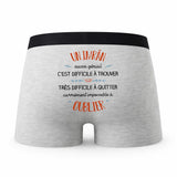 Caleçon Un Imran Aussi Génial - Humour Boxer Gris Idée Cadeau
