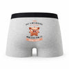 Caleçon Anna Caractère de Cochon - Humour Boxer Gris Idée Cadeau