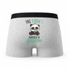 Caleçon Joseph Pas Touche Panda - Humour Boxer Gris Idée Cadeau