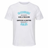 Maillot de Sport Homme pour Un Responsable Impossible A Oublier - T-Shirt Respirant Polyester Manches Courtes - Cadeau Sportif Anniversaire Noël Fête des Pères