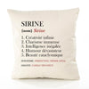 Housse de Coussin Premium Sirine Définition - Coton Canvas Fairtrade Beige Idée Cadeau Décoration Canapé