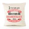 Housse de Coussin Premium documentaliste Superwomen - Coton Canvas Fairtrade Beige Idée Cadeau Décoration Canapé
