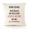 Housse de Coussin Premium Clerc de Notaire ça n'existe Pas - Coton Canvas Fairtrade Beige Idée Cadeau Décoration Canapé