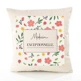 Housse de Coussin Femme Médecin exceptionnelle Motif Floral déco Salon canapé Chambre Cadeau Femme Anniversaire noël Coussin décoratif Motif Floral