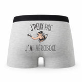 Caleçon Aeroboxe - Humour Boxer Gris Idée Cadeau Passion