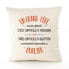 Housse de Coussin Premium Un Grand-père Aussi génial - Coton Canvas Fairtrade Beige Idée Cadeau Décoration Canapé