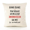 Housse de Coussin Premium Informaticien ça n'existe Pas Homme - Coton Canvas Fairtrade Beige Idée Cadeau Décoration Canapé 40x40