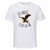 Maillot de Sport Homme Aigles C'est La Vie - T-Shirt Respirant Polyester Manches Courtes - Cadeau Sportif Anniversaire Noël Fête des Pères
