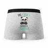 Caleçon Gaelle Pas Touche Panda - Humour Boxer Gris Idée Cadeau