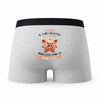 Caleçon Maximin Caractère de Cochon - Humour Boxer Gris Idée Cadeau