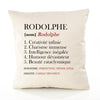 Housse de Coussin Premium Rodolphe Définition - Coton Canvas Fairtrade Beige Idée Cadeau Décoration Canapé
