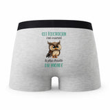 Caleçon Cet Ecectricien Le Plus Chouette - Humour Boxer Gris Idée Cadeau