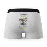 Caleçon Sentir - Humour Boxer Gris Idée Cadeau