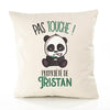 Housse de Coussin Premium Tristan Pas Touche Panda - Coton Canvas Fairtrade Beige Idée Cadeau Décoration Canapé 40x40