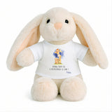 Peluche Lapin Bébé Doudou Message Maman Lune Prénom Noa Cadeau Naissance Nouveau-Né Baby Shower