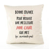 Housse de Coussin Premium Anne-Laure ça n'existe Pas - Coton Canvas Fairtrade Beige Idée Cadeau Décoration Canapé
