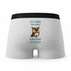 Caleçon Cette Nanou Caractère de Cochon - Humour Boxer Gris Idée Cadeau