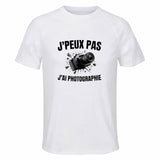 Maillot de Sport Homme Photographie J'peux Pas - T-Shirt Respirant Polyester Manches Courtes - Cadeau Sportif Anniversaire Noël Fête des Pères