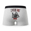 Caleçon Je T_Aime Pas - Humour Boxer Gris Idée Cadeau Passion