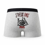Caleçon Je T_Aime Pas - Humour Boxer Gris Idée Cadeau Passion