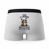 Caleçon Soan Panda Grain - Humour Boxer Gris Idée Cadeau