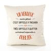Housse de Coussin Premium Un Vendeur Aussi génial - Coton Canvas Fairtrade Beige Idée Cadeau Décoration Canapé