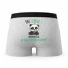 Caleçon Jean-Christophe Pas Touche Panda - Humour Boxer Gris Idée Cadeau