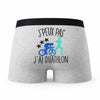 Caleçon Duathlon - Humour Boxer Gris Idée Cadeau Passion