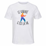 Maillot de Sport Homme Karate C'est La Vie - T-Shirt Respirant Polyester Manches Courtes - Cadeau Sportif Anniversaire Noël Fête des Pères