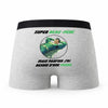 Caleçon Super Beau-Pere - Humour Boxer Gris Idée Cadeau Fête des Pères
