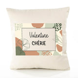 Housse de Coussin Femme Valentine Chérie Design Graphique déco Salon canapé Chambre Cadeau Femme Anniversaire noël Coussin décoratif Motif Floral