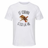 Maillot de Sport Homme Coran C'est La Vie - T-Shirt Respirant Polyester Manches Courtes - Cadeau Sportif Anniversaire Noël Fête des Pères