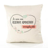Housse de Coussin Premium Assistante administratif irremplaçable 2 - Coton Canvas Fairtrade Beige Idée Cadeau Décoration Canapé